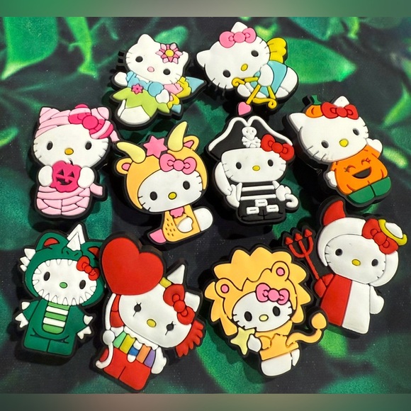Jibbitz Accessories - BOGO SALE 10 Hello Kitty Croc Charms Shoe Charm